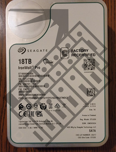 18tb seagate ironwolf pro hard - 18tb,