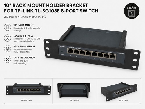 Rack mount holder bracket - mount,