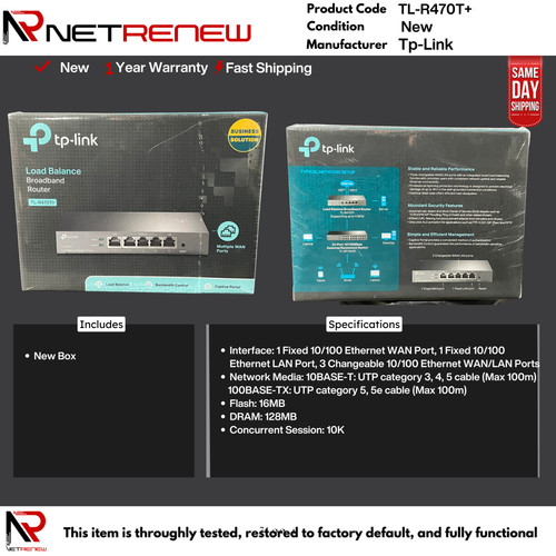 New link tl r470t - tp-link, tl-r470t+