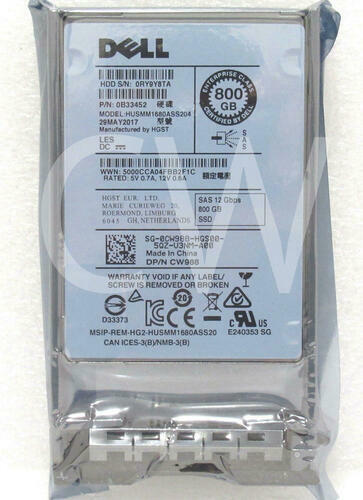Dell 800gb 12gb sas - 2.5",