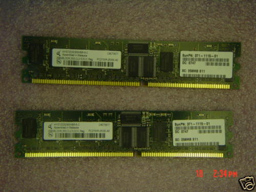 Sun fire v240 210 512mb - sun, memory
