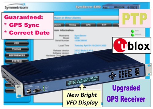 Symmetricom syncserver ptp - symmetricom,