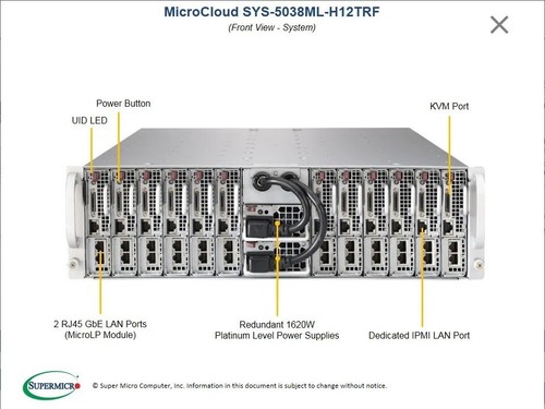Supermicro microcloud 12 - supermicro,