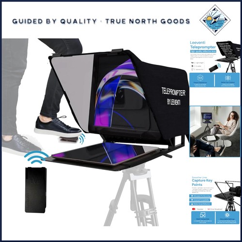 Lightweight teleprompter with - teleprompter,