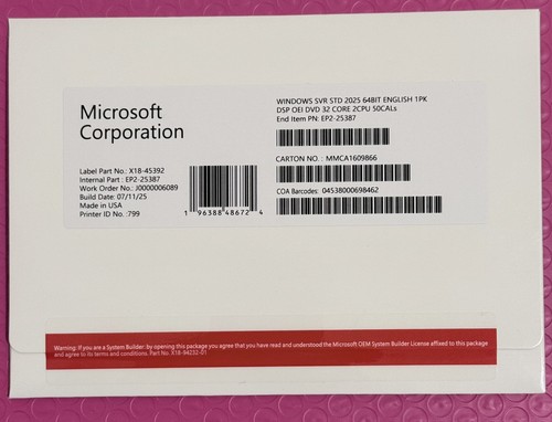 Microsoft windows server - server, 2025