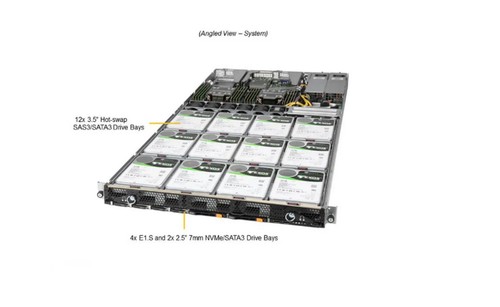 Barebones cto 12x hdd - 1u,
