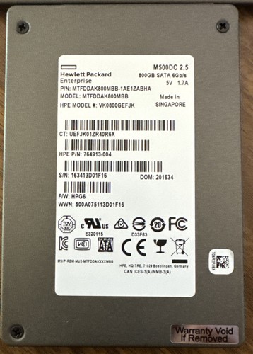 Hpe m500dc 800gb enterprise - hpe,