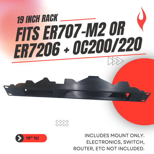 Rack mount kit - 1u, 19"