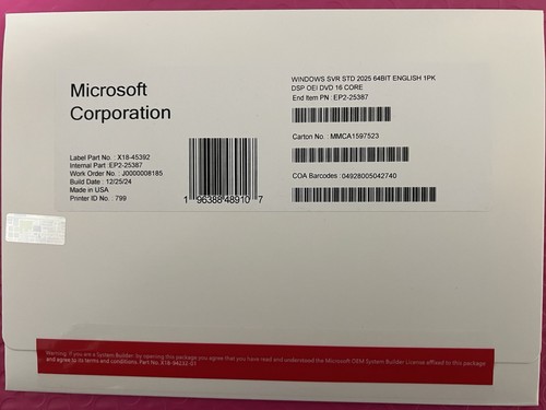 Windows server 2025 standard - windows,