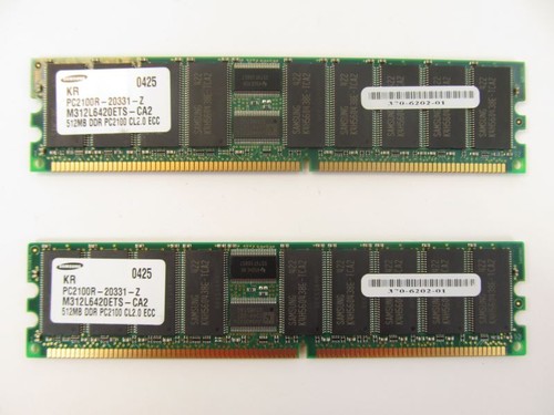 Sun x7603a 1gb 2x512m - 2x512m, ddr