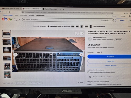 Supermicro 747 gpu - 4u,