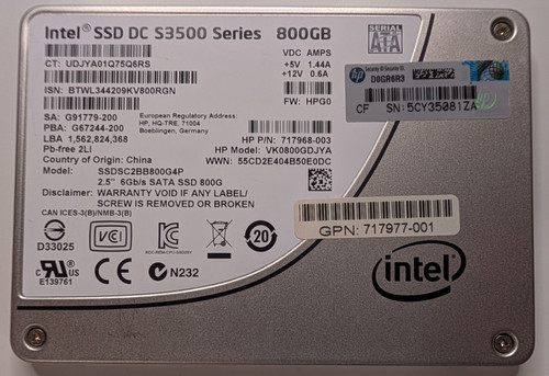 Vk0800gdjya 800gb sata 5 - vk0800gdjya,