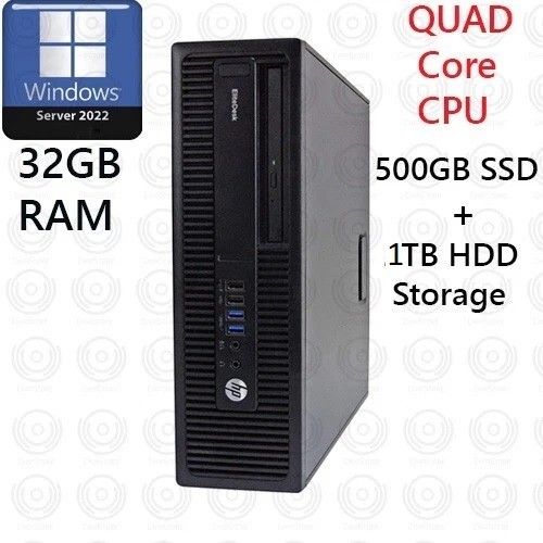 Desktop quad core 500gb - hp,
