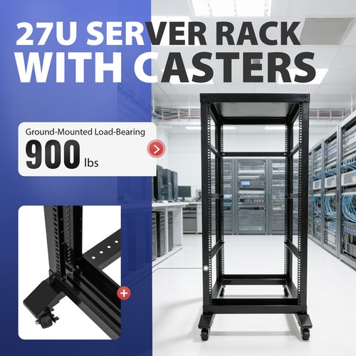 27u post open frame - 27u, network