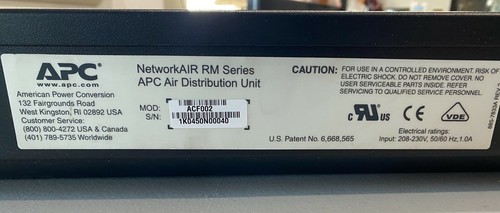 Apc acf002 network - apc, 2u