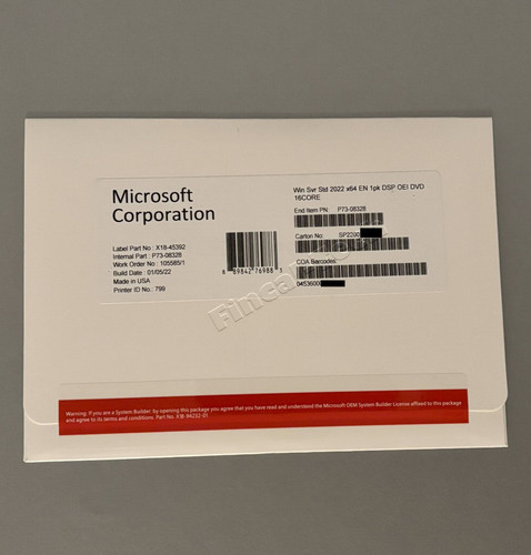 New win server 2022 - server, standard