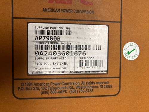 Apc ap7900b switched - apc,