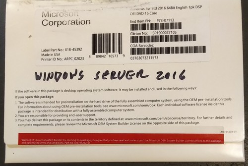 Microsoft windows server 2016 - microsoft,